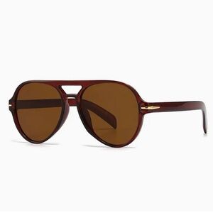Aviation Acetate Sunglasses Brown